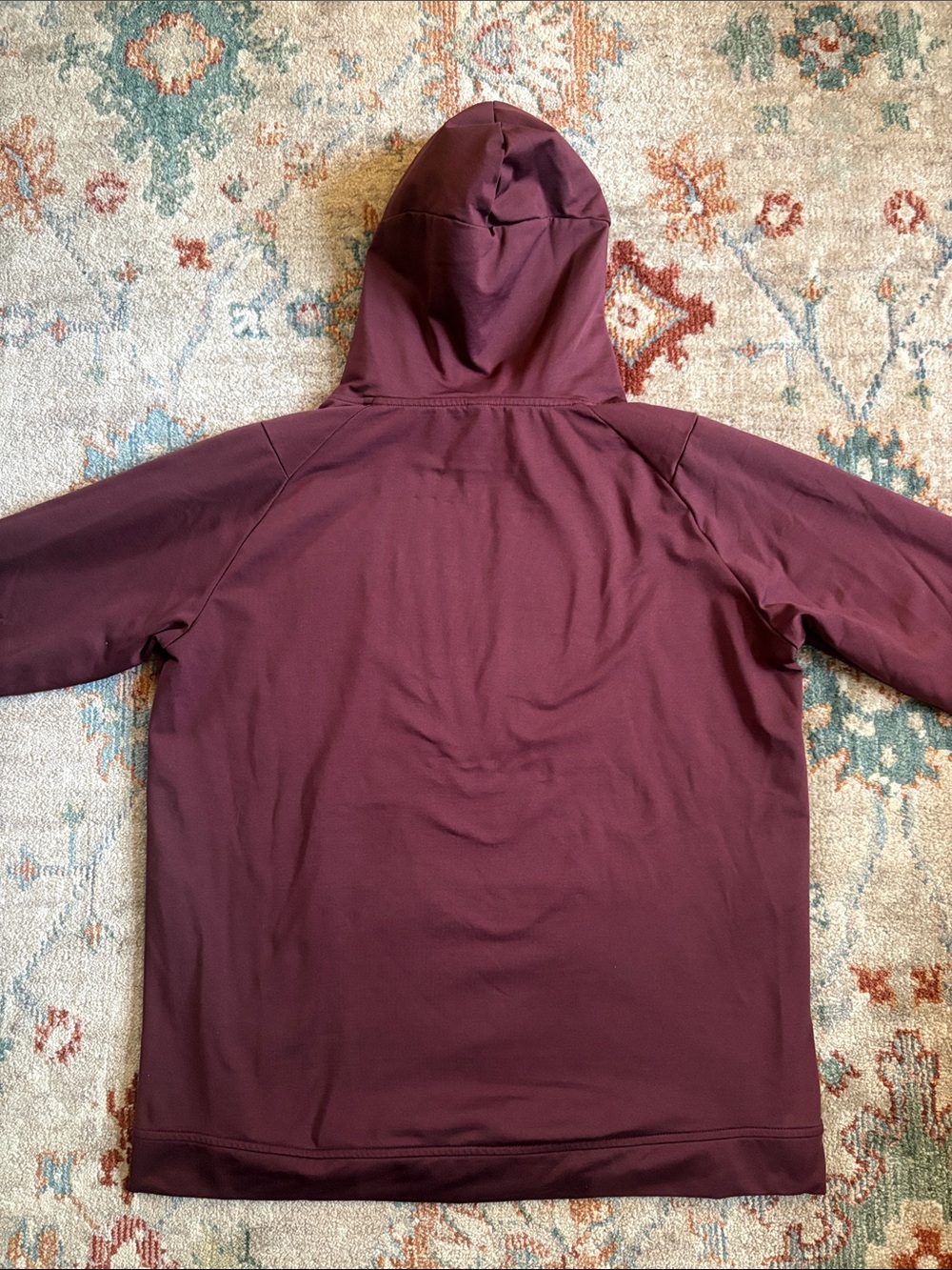 UNRL Men’s Hoodie Maroon M - Picture 6 of 14